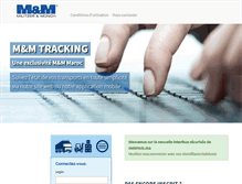 Tablet Screenshot of mmtrack.ma